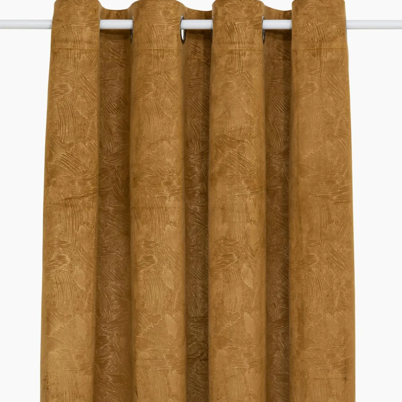 Atmosphera, cru017dateur d'intu017drieur Rideau occultant velours (135 x 260 cm) Fuji Marron Cannelle Clearance