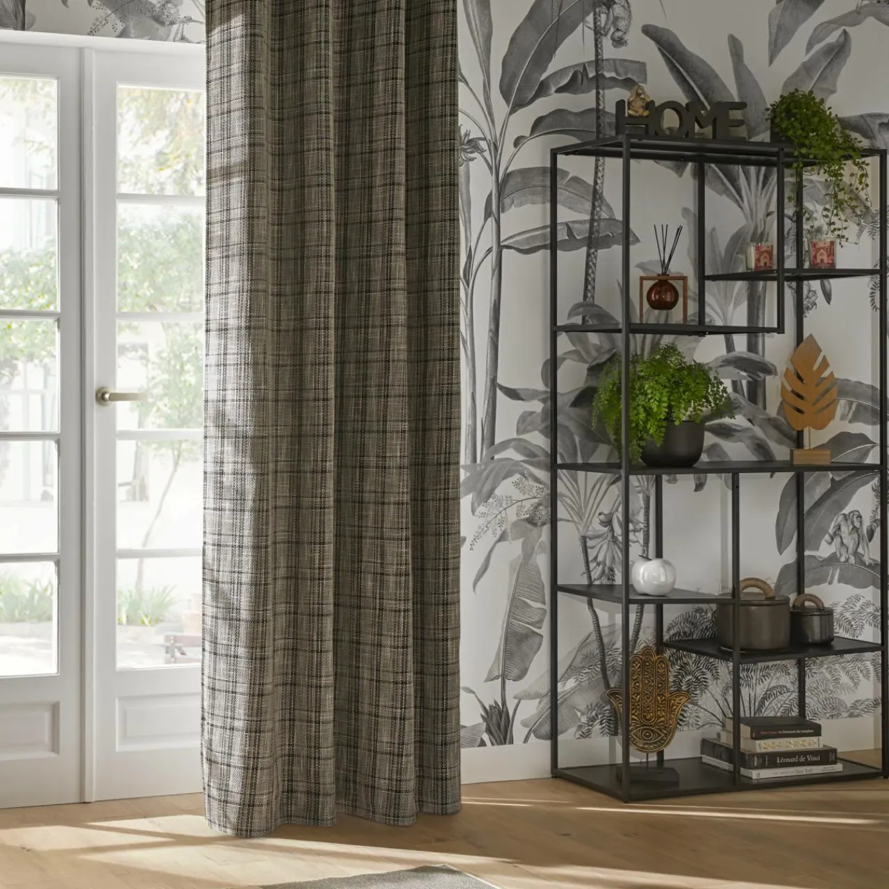 ATMOSPHERA Rideau occultant (140 x 260 cm) Seth Gris foncé New