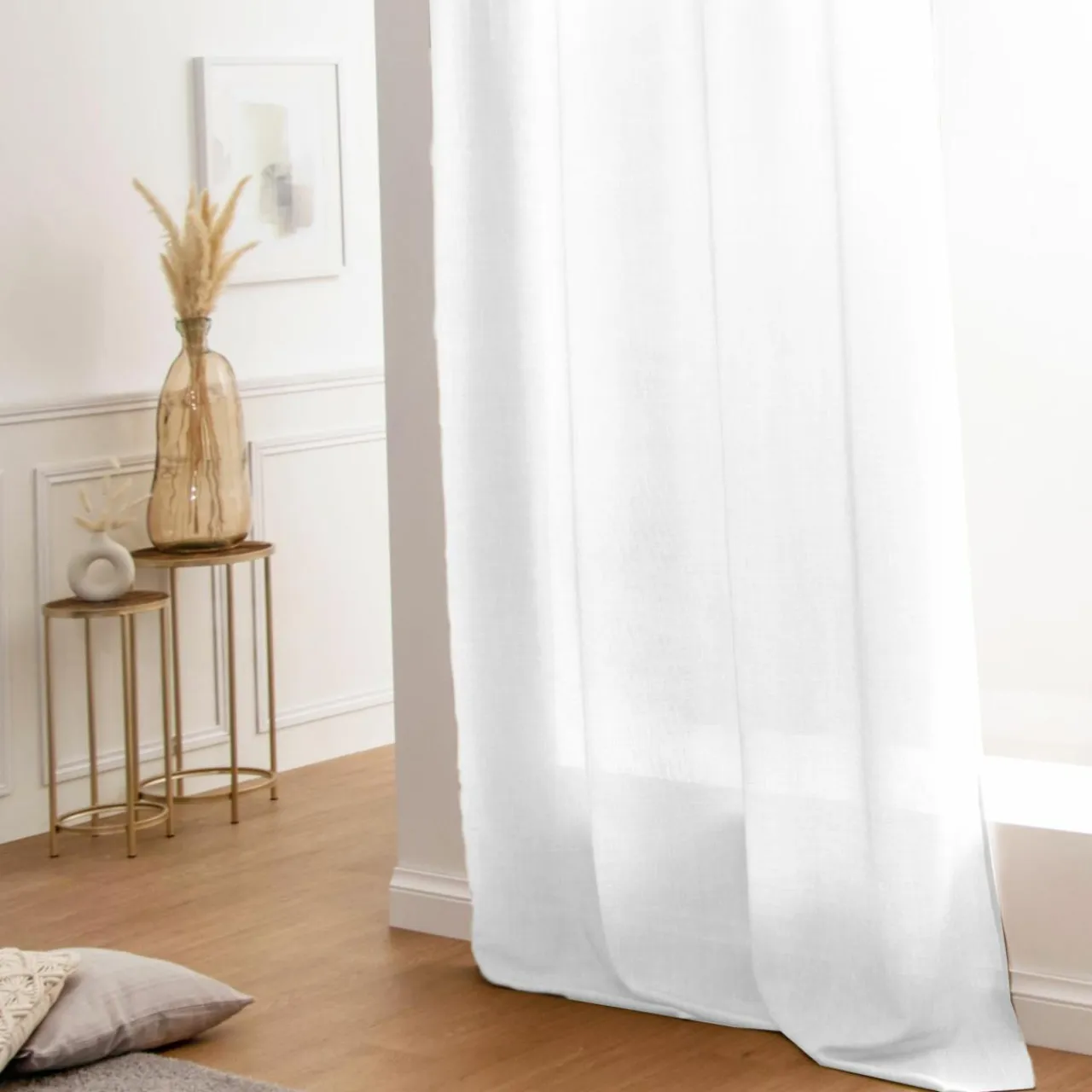 LOVELY CASA Rideau oeillets (140 X 260 cm) Béa Blanc Best