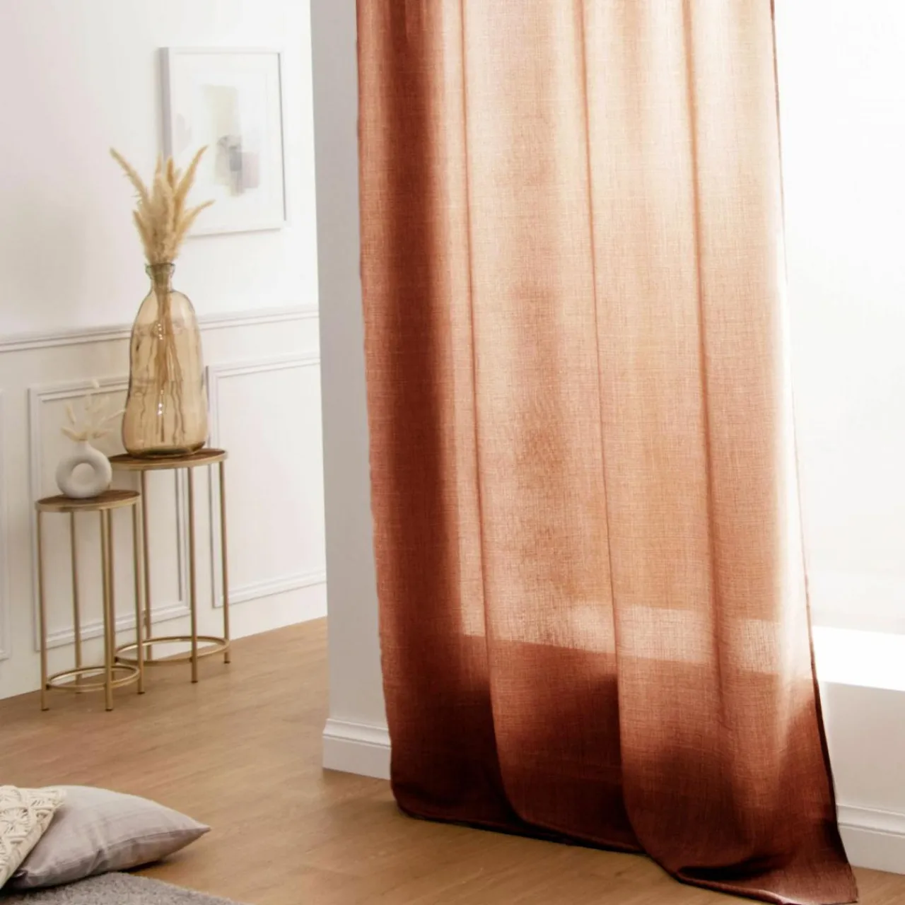 STOF Rideau oeillets (140 x 260 cm) Bea Terracotta Best