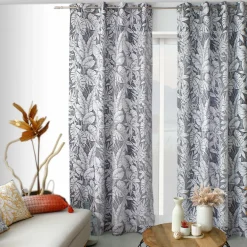 ENJOY HOME Rideau oeillets (135 x 240 cm) Bundi Gris foncé Clearance