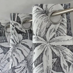 ENJOY HOME Rideau oeillets (135 x 240 cm) Bundi Gris foncé Clearance