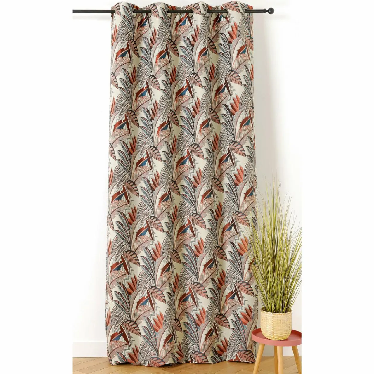 LINDER Rideau oeillets (140 x 250 cm) Eden Terracotta Outlet