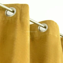 ATMOSPHERA Rideau oeillets (140 x 260 cm) Lilou Jaune ocre Hot