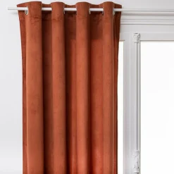 ATMOSPHERA Rideau oeillets (140 x 260 cm) Lilou Terracotta New