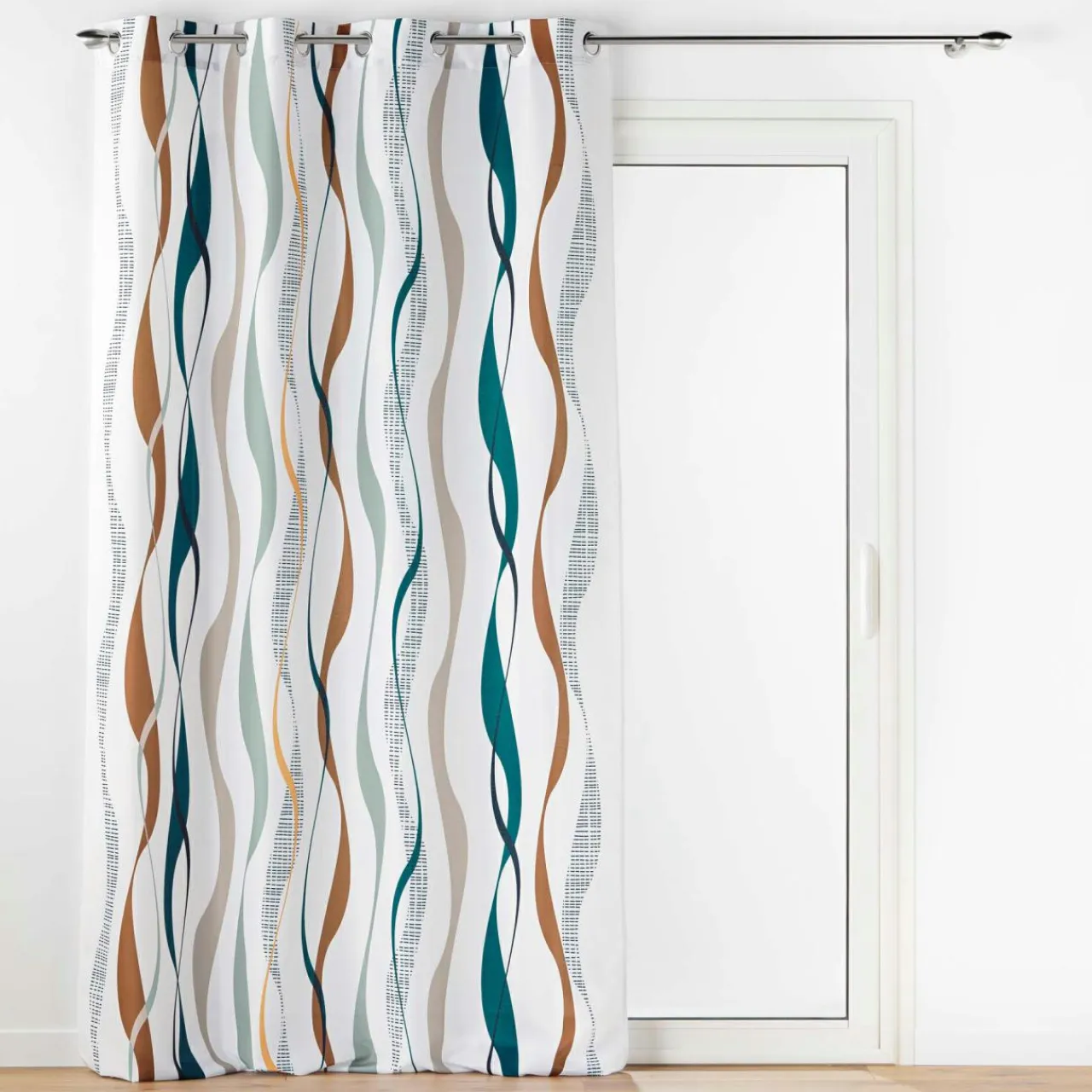 DOUCEUR D'INTERIEUR Rideau oeillets (140 x 280 cm) Lisana Multicolore Online