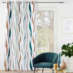 DOUCEUR D'INTERIEUR Rideau oeillets (140 x 260 cm) Lisana Multicolore Best