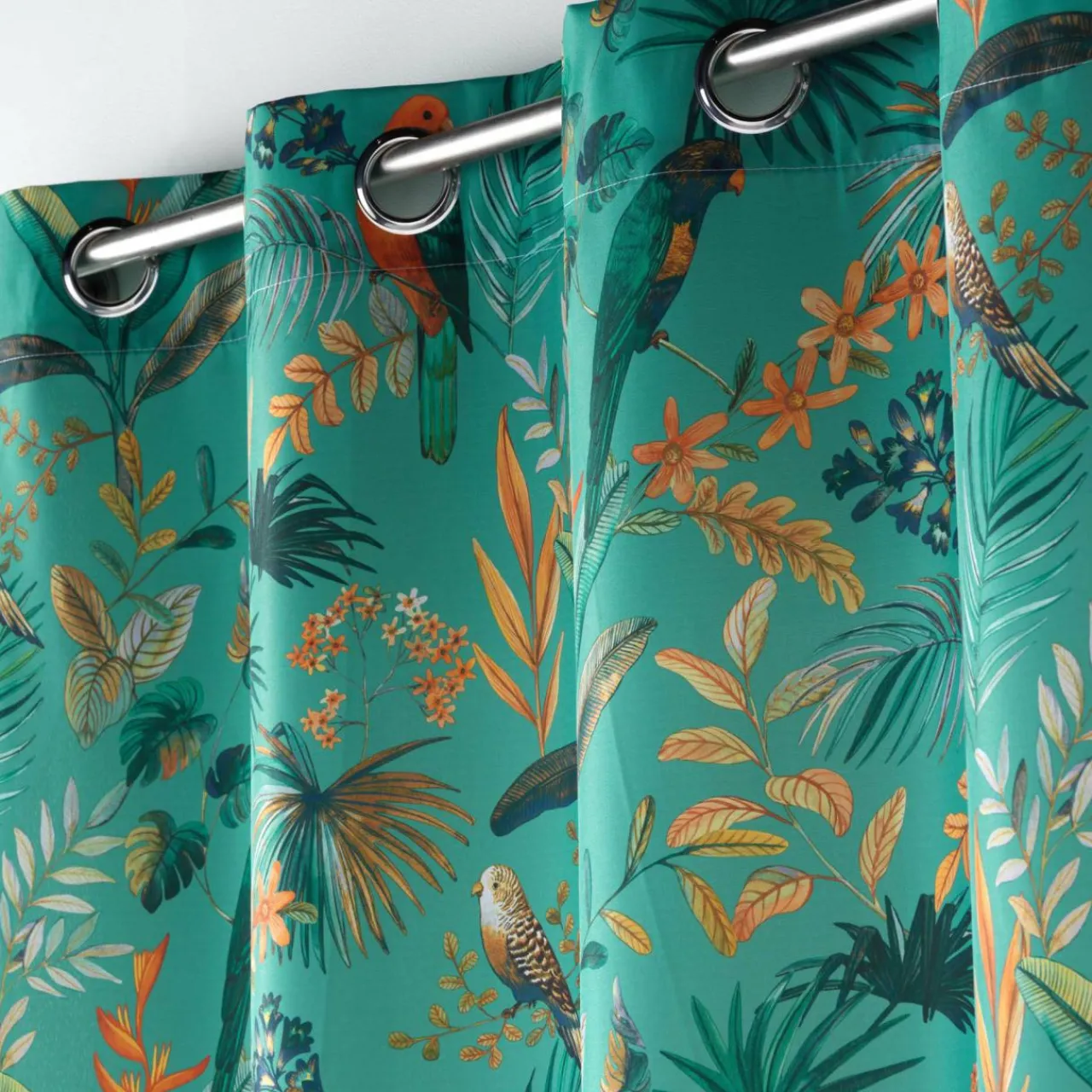 DOUCEUR D'INTERIEUR Rideau oeillets (140 x 260 cm) Panis Bleu Best