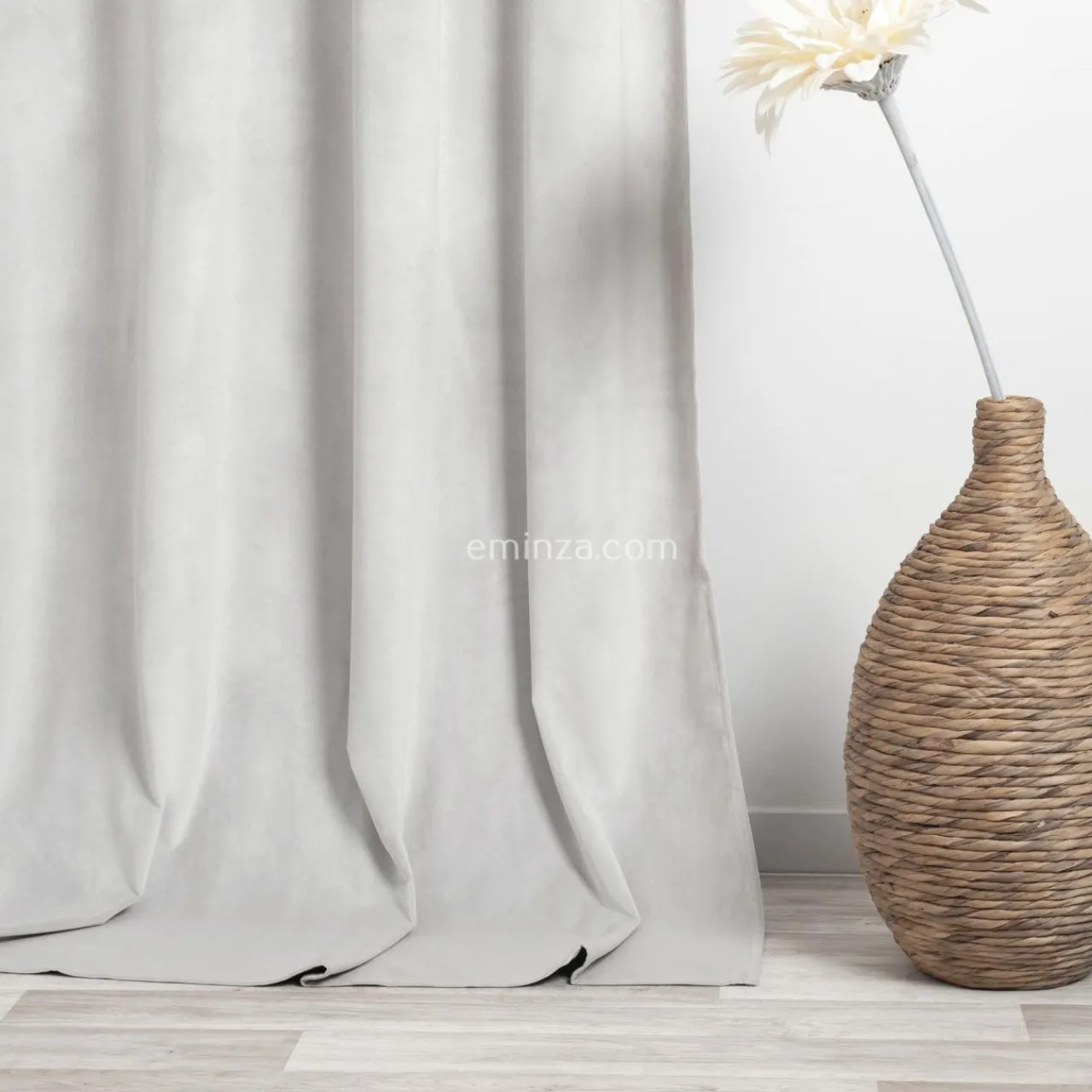 ATMOSPHERA Rideau oeillets (140 X 260 cm) Velours Ivoire Clearance