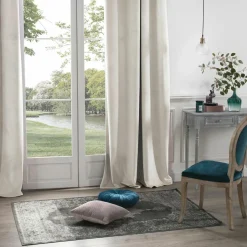 ATMOSPHERA Rideau oeillets (140 X 260 cm) Velours Ivoire Clearance