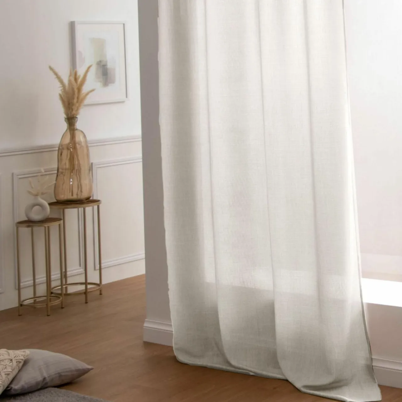 LOVELY CASA Rideau oeillets (140 x H260 cm) Béa Beige Best