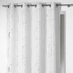 DOUCEUR D'INTERIEUR Rideau oeillets (140 x H260 cm) Bully Blanc