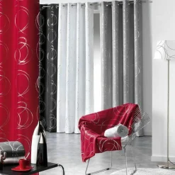 DOUCEUR D'INTERIEUR Rideau oeillets (140 x H260 cm) Bully Blanc