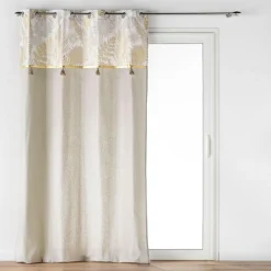 douceur d'intu017drieur Rideau polycoton (140 x 240 cm) Melisse Beige Outlet