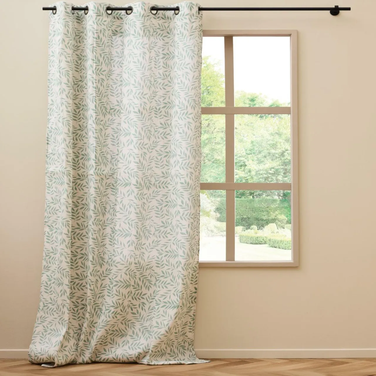 douceur d'intu017drieur Rideau polycoton (140 x 240 cm) Naya Vert sauge