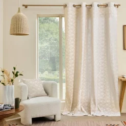 douceur d'intu017drieur Rideau polycoton (140 x 240 cm) Saharis Beige Online