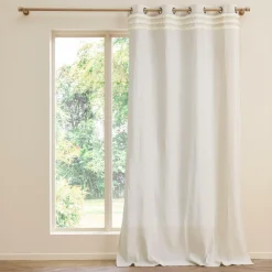 douceur d'intu017drieur Rideau polycoton (140 x 240 cm) Vertis Beige Outlet