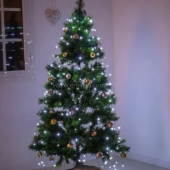 KAEMINGK Rideau pour sapin H1,80 m 408 Micro LED Flashing light Blanc froid New