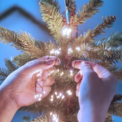 KAEMINGK Rideau pour sapin H1,80 m 408 Micro LED Flashing light Blanc froid New