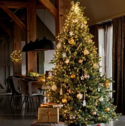 KAEMINGK Rideau pour sapin H1,80 m 408 Micro LED Flashing light Blanc chaud