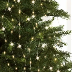 KAEMINGK Rideau pour sapin H1,80 m 408 Micro LED Flashing light Blanc chaud