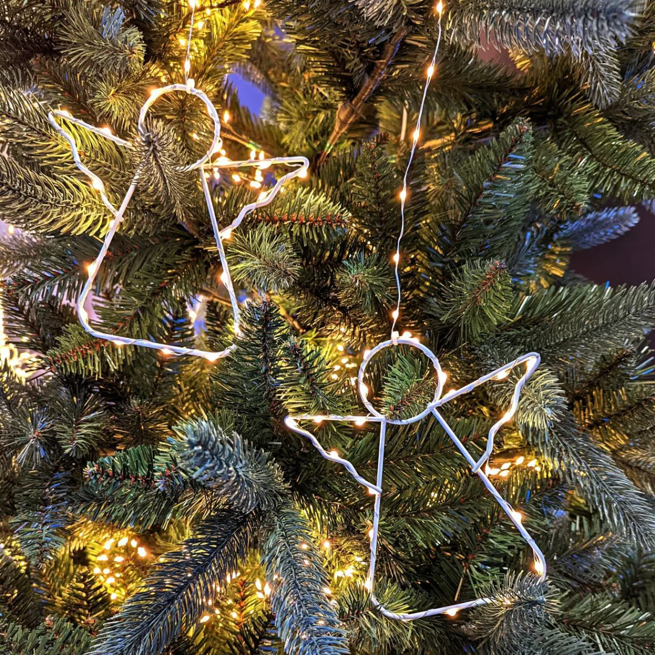 KAEMINGK Rideau pour sapin Micro Led H2,10 m 762 LED Ange Blanc très chaud New