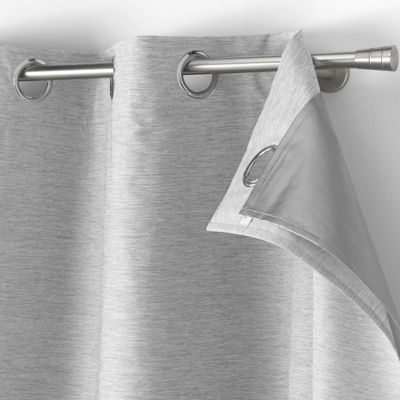 DOUCEUR D'INTERIEUR Rideau thermique doublure amovible (140 x 260 cm) Coverline Gris clair Online