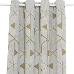 Atmosphera, cru017dateur d'intu017drieur Rideau tissé (140 x 260 cm) Maloé Vert kaki Hot