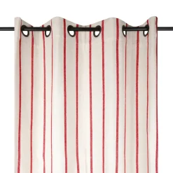 EMINZA Rideau toile de coton (135 x 260 cm) Ocealys Rouge New