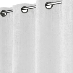 douceur d'intu017drieur Rideau velours chenille (140 x 260 cm) Leo Blanc Hot