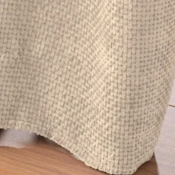 douceur d'intu017drieur Rideau velours chenille (140 x 260 cm) Leo Ecru Discount