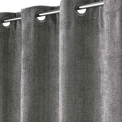 douceur d'intu017drieur Rideau Velours Chenille (140 x 260 cm) Leo Gris Anthracite Outlet