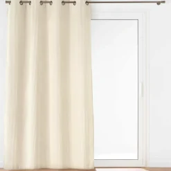 douceur d'intu017drieur Rideau velours relief (140 x 260 cm) Nils Ecru New