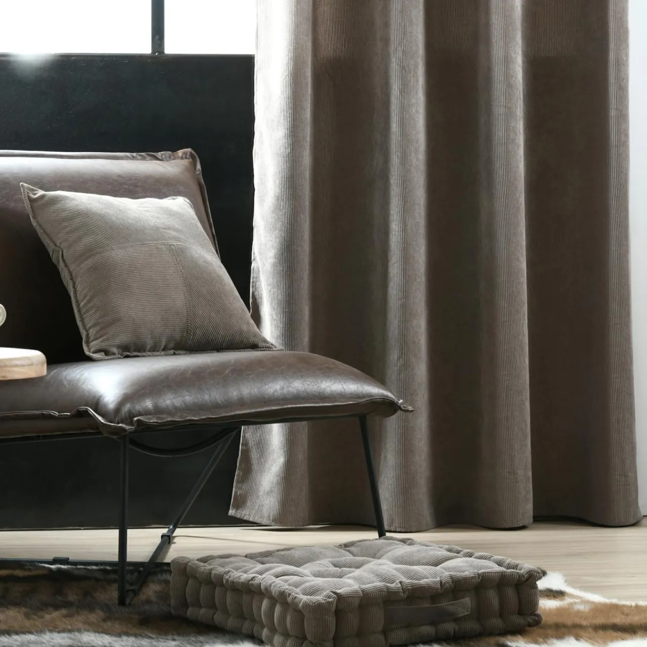 STOF Rideau velours (140 x 260 cm) Dandy Taupe Clearance