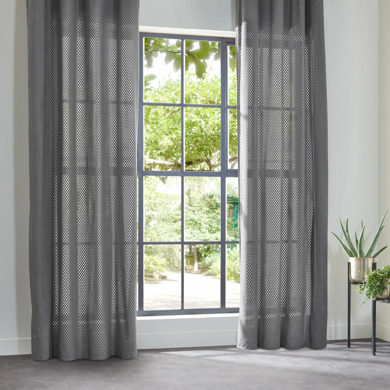 ATMOSPHERA Rideau (140 x 260 cm) Carro Gris clair Discount