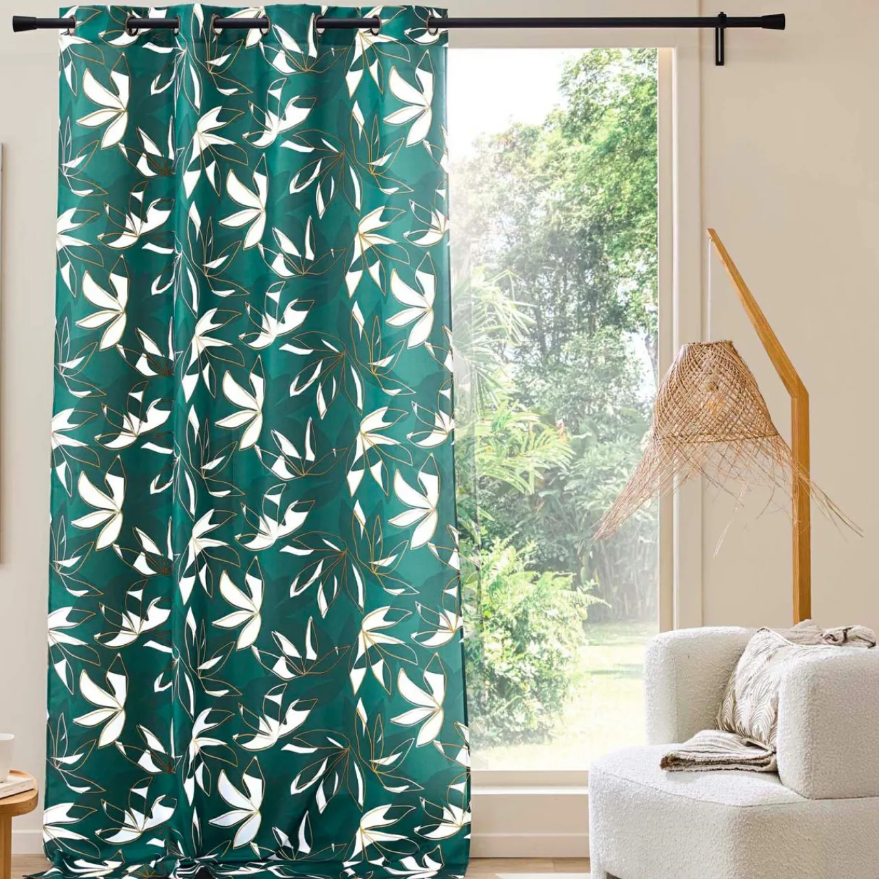 douceur d'intu017drieur Rideau (140 x 260 cm) Elsa Vert New