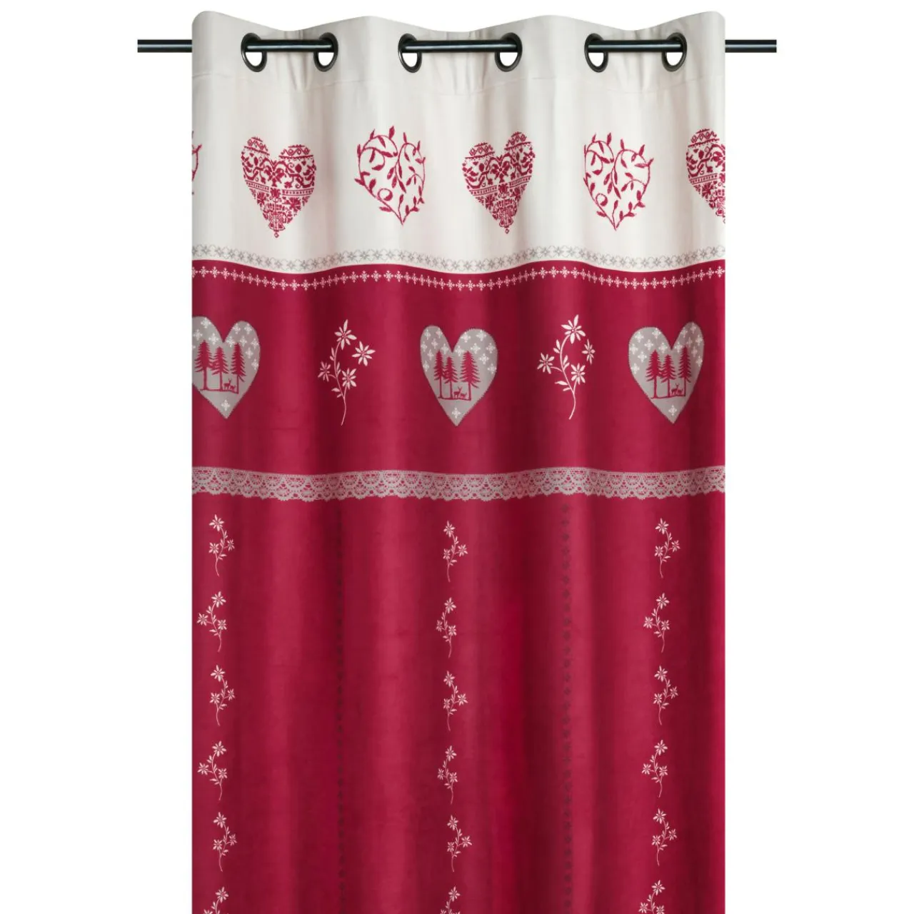 STOF Rideau (140 x 260 cm) Modane Rouge New