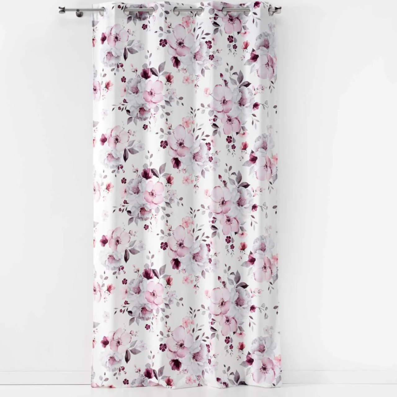 DOUCEUR D'INTERIEUR Rideau (140 x 240 cm) Velvet flower Blanc Best