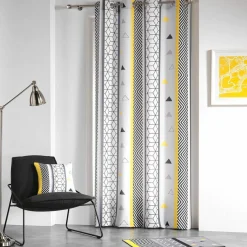 DOUCEUR D'INTERIEUR Rideau (140 x 260 cm) Yellow Mix Jaune Clearance