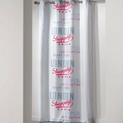 DOUCEUR D'INTERIEUR Rideau (140 x H240 cm) Girly London Blanc Clearance