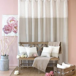 ENJOY HOME Rideau (140 x H240 cm) Romantique dentelle Beige Clearance