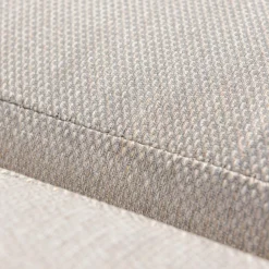 MOBELLIA Salon de jardin aluminium 5 places 4 pcs Elba Blanc et taupe Blanc - Taupe New