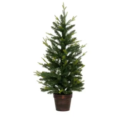 JJA Sapin artificiel de Noël en pot (H100 cm) Helsinki Vert sapin Sapin vert