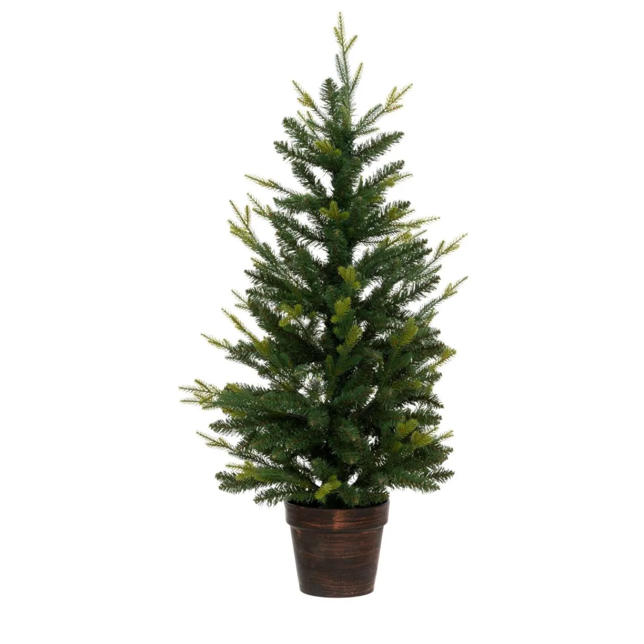JJA Sapin artificiel de Noël en pot (H100 cm) Helsinki Vert sapin Sapin vert