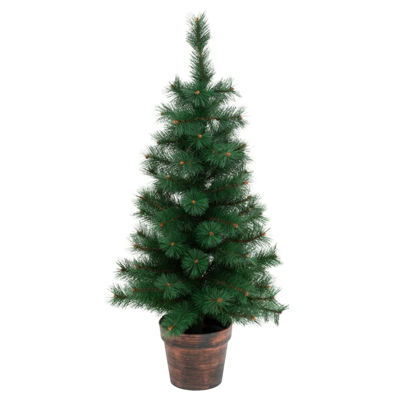 JJA Sapin artificiel de Noël en pot (H100 cm) Windy Peak Vert sapin Sapin vert Online