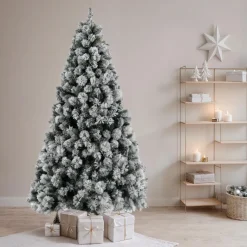 EMINZA Sapin artificiel de Noël (H240 cm) Edmonton Vert enneigé Sapin enneigé Best