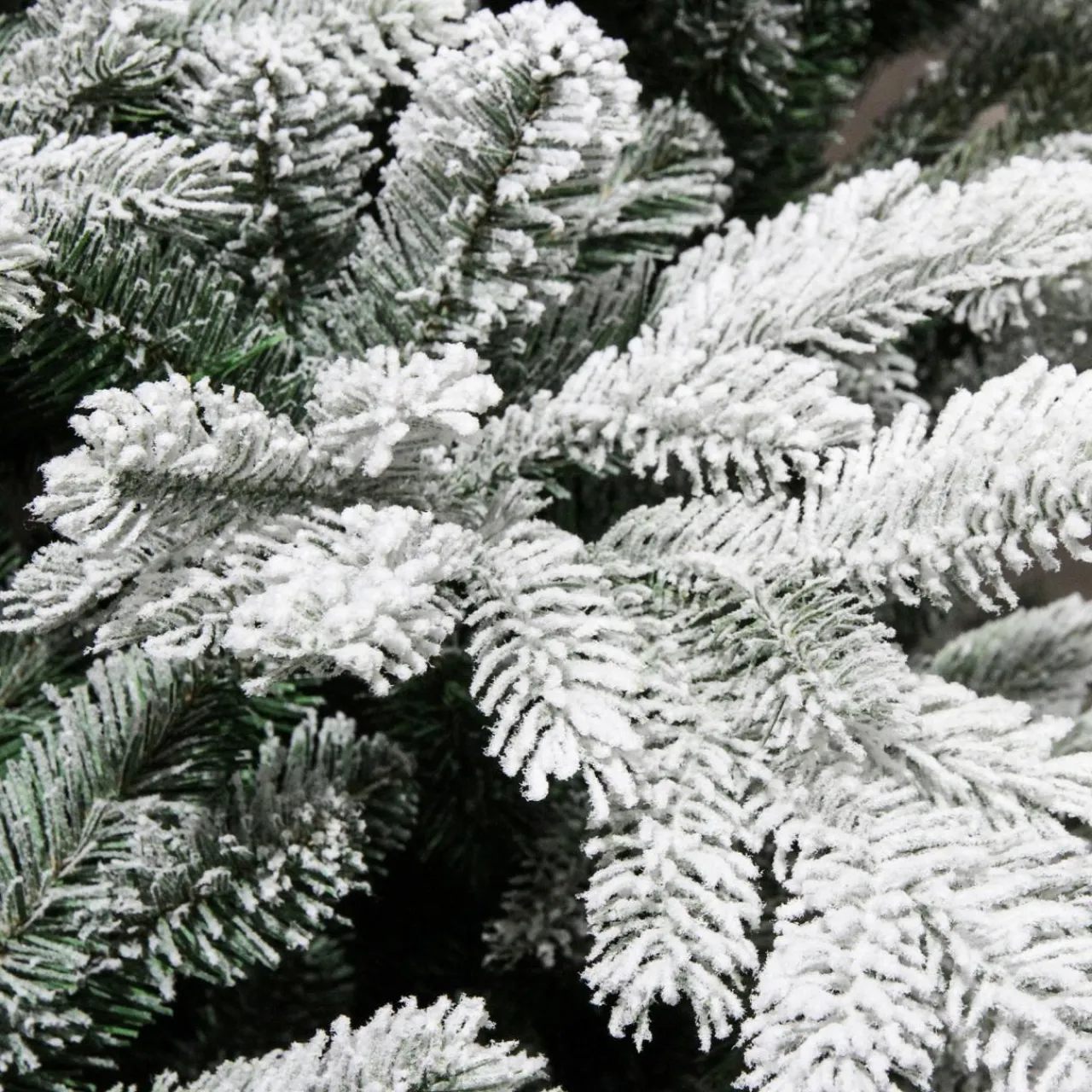 EMINZA Sapin artificiel de Noël (H210 cm) Glorious Vert enneigé Sapin enneigé Hot
