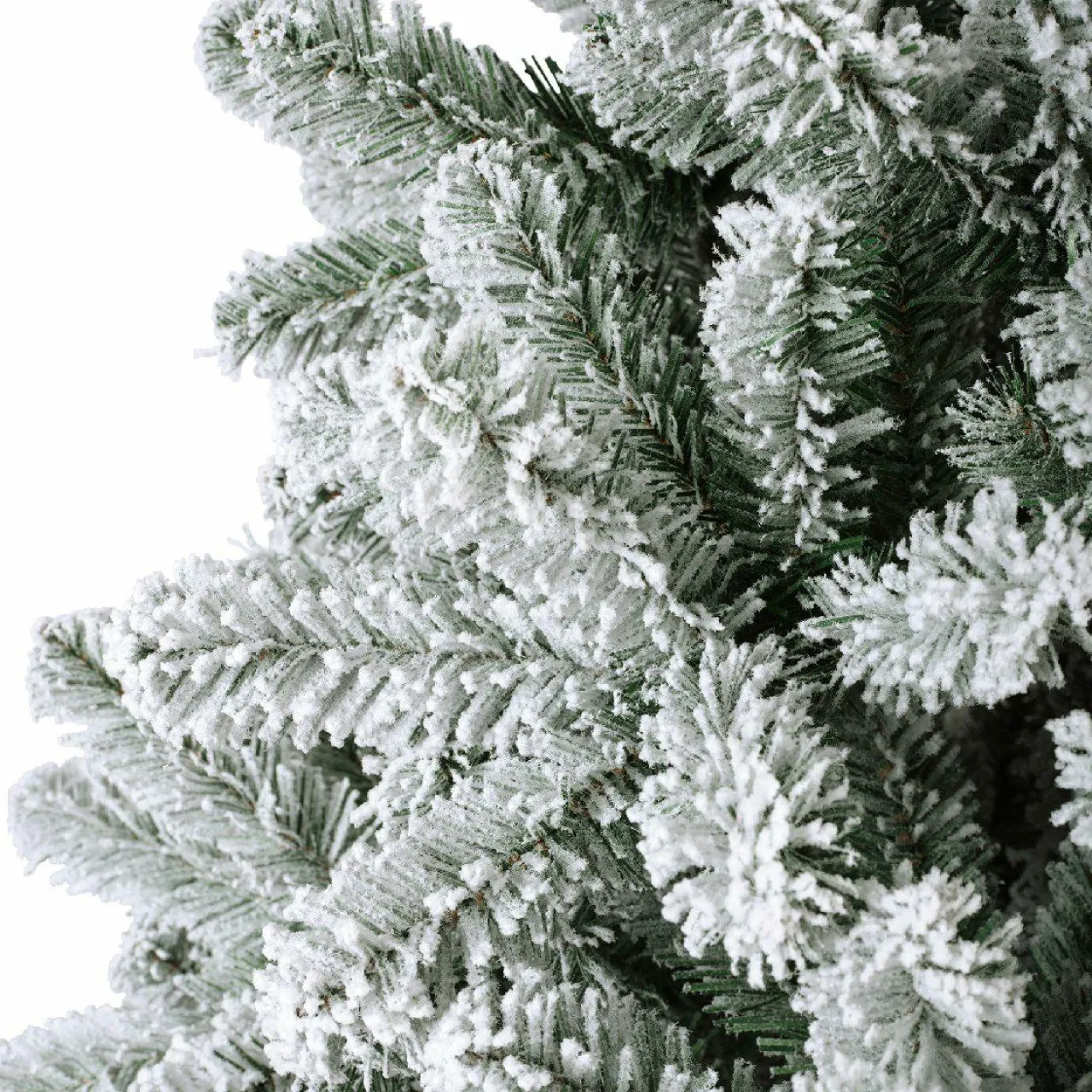 EMINZA Sapin artificiel de Noël (H240 cm) King Vert enneigé Sapin enneigé Hot
