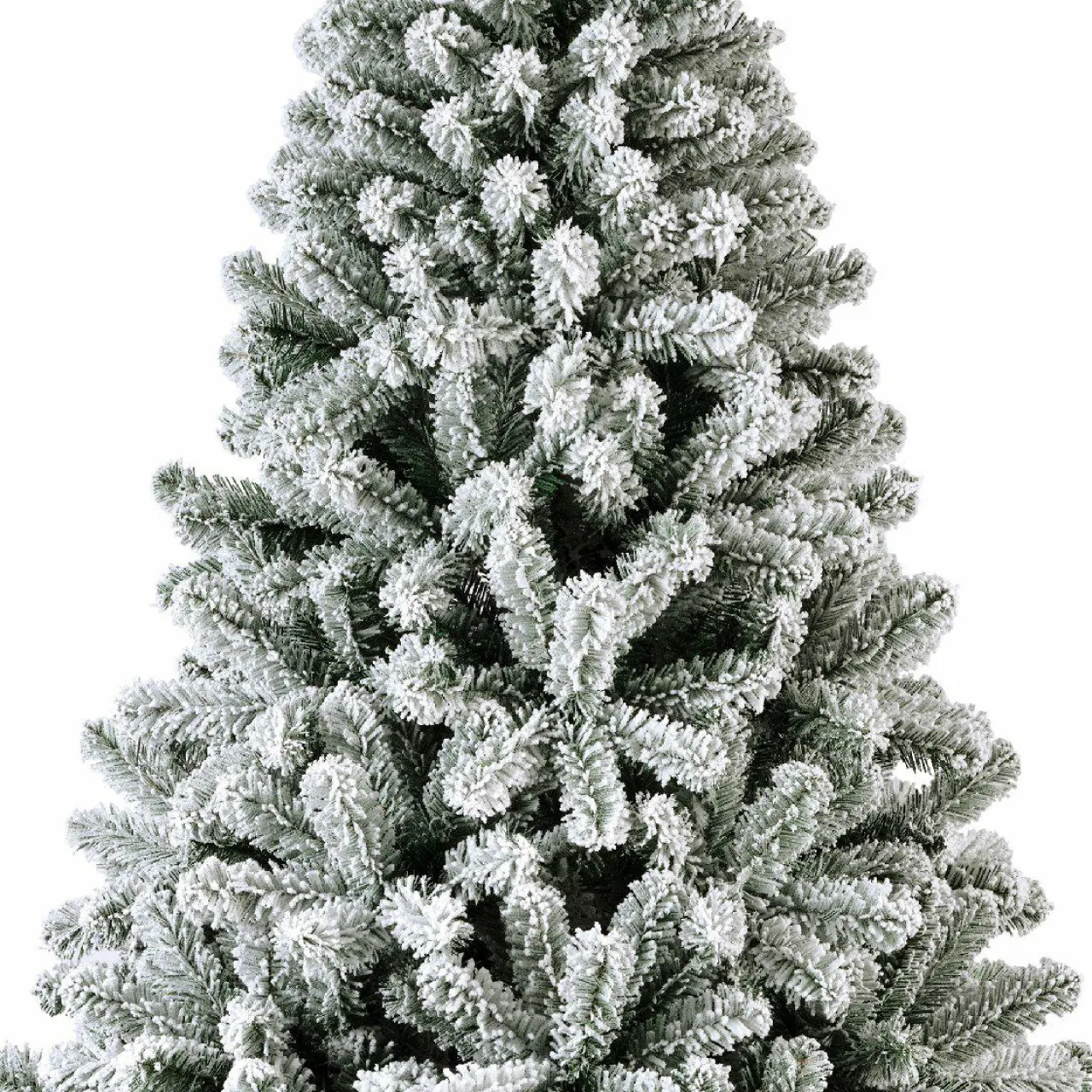 EMINZA Sapin artificiel de Noël (H240 cm) King Vert enneigé Sapin enneigé Hot