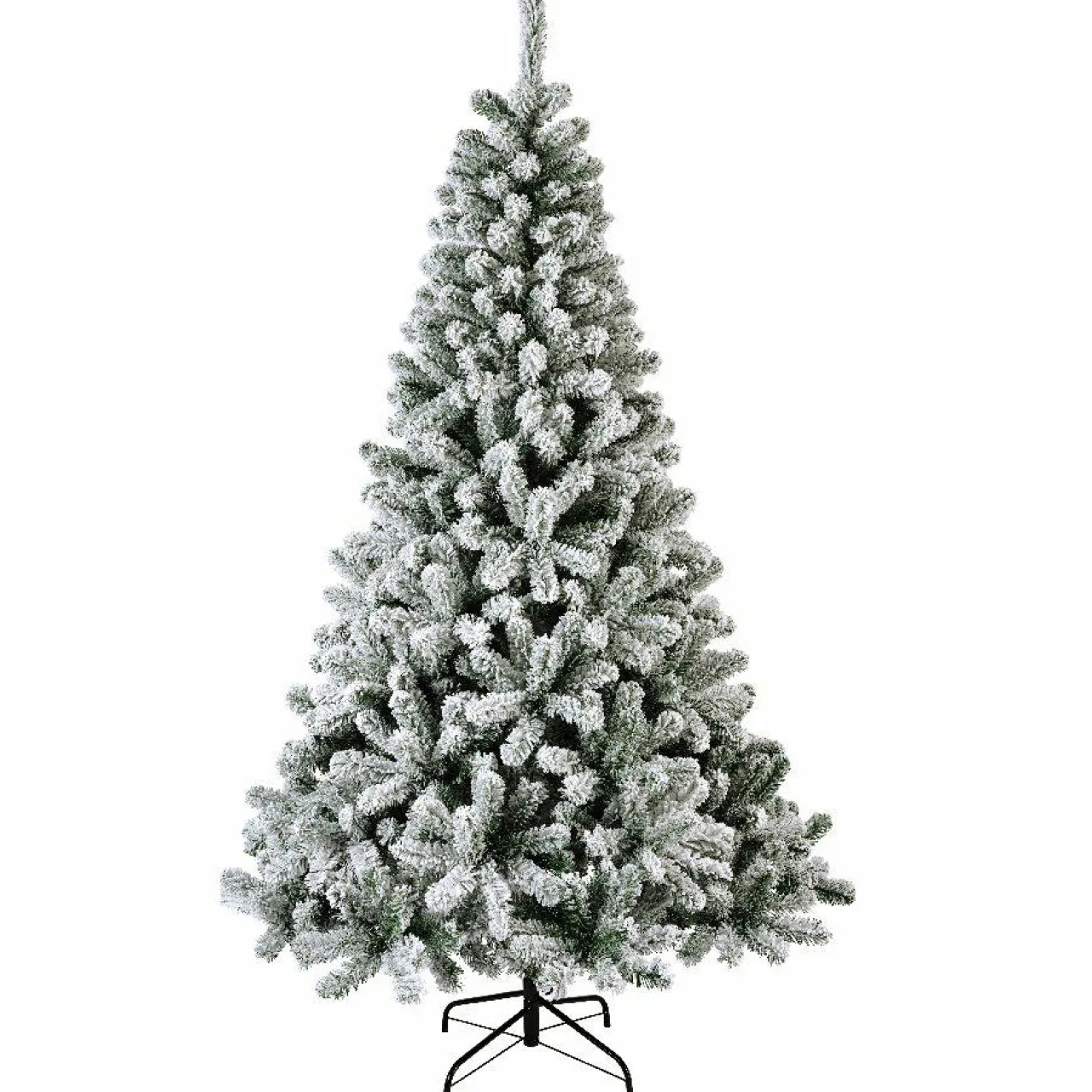 EMINZA Sapin artificiel de Noël (H240 cm) King Vert enneigé Sapin enneigé Hot